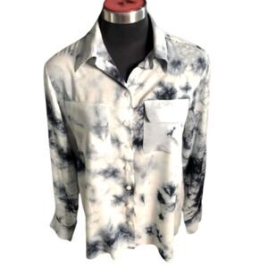 Neiman Marcus Tie-Dye button down shirt